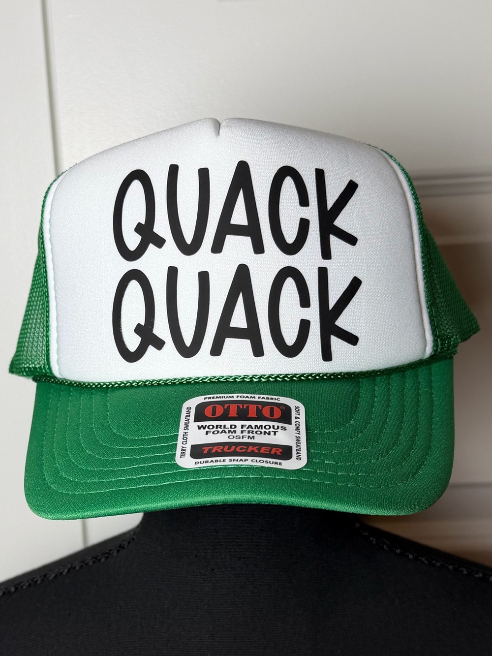 Custom Quack Quack Trucker Hat Choose Hat & Vinyl Colors